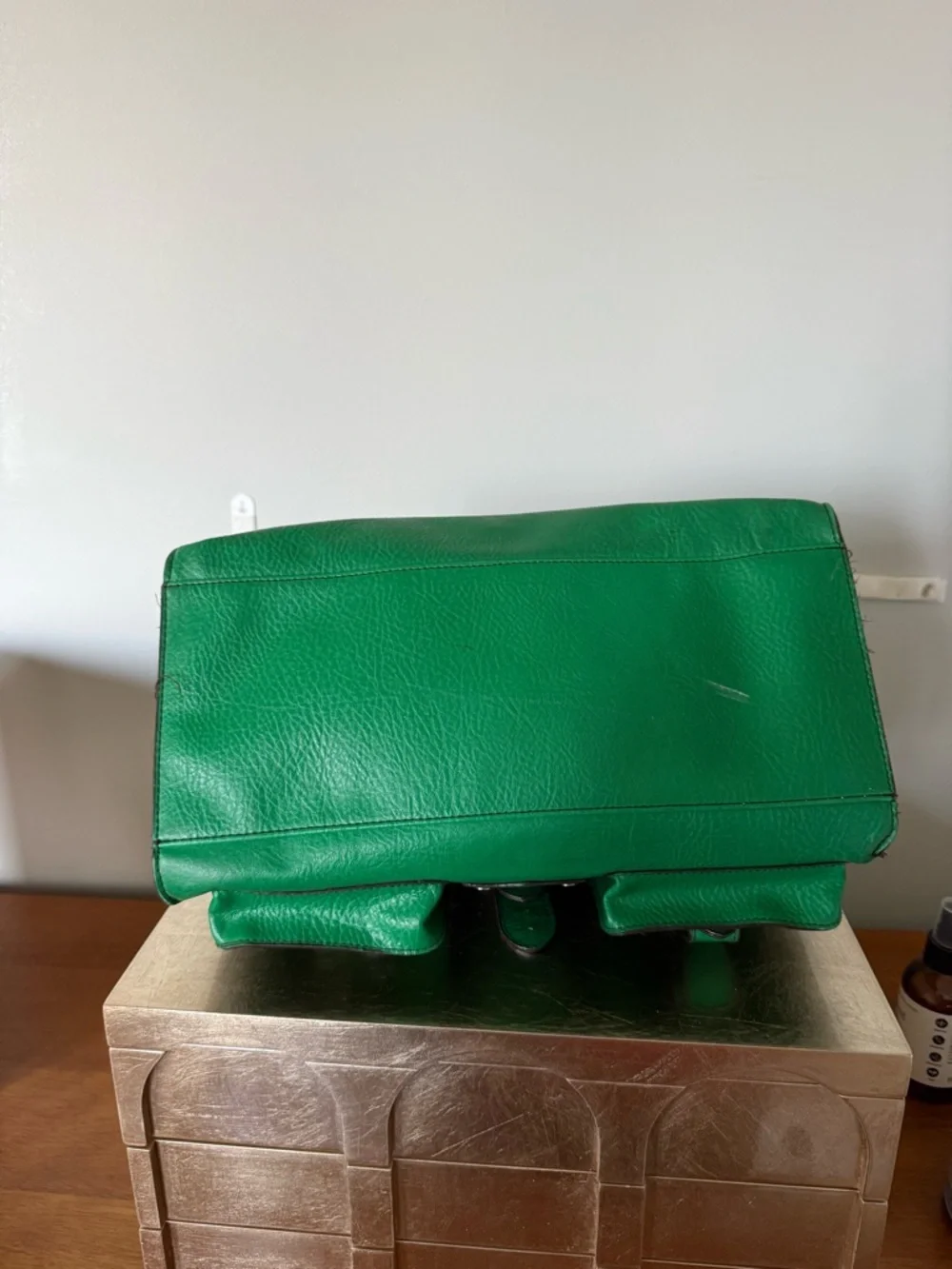matt & nat Vintage Y2K Green Buckle Satchel Shoulder Bag